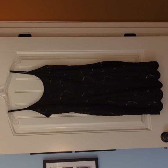 Vintage Stenay Sequined "Little Black Dress" with Cardigan - Picture 2 of 16